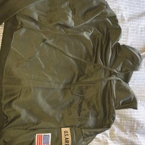 army green, hoodie crop top